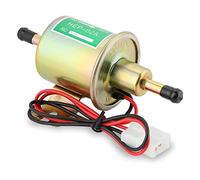 KIMISS Bomba de combustible eléctrica HEP-02A, para coches y motos, kit de instalación incluido, baja presión 12V, compatible con gasolina y diésel