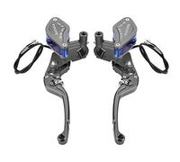 KIMISS Bomba de freno hidráulica CNC para moto universal 22mm, cilindro maestro ajustable con rodillo de titanio, compatible con modelos de motocicleta