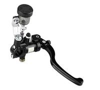 KIMISS Bomba de freno hidráulica para moto, maneta de embrague recta, cilindro maestro negro, compatible con modelos de motocicleta