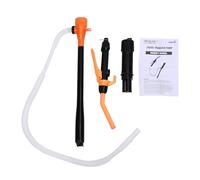 KIMISS Bomba de Sifón Eléctrica Alimentada por Batería para Transferencia de y Agua, Tasa de 2,2 GPM, Bomba de Líquido Portátil Multiusos con Control y Filtro Ajustables (ORANGE)