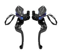 KIMISS Bomba hidráulica para moto CNC de 22mm, para freno y embrague, ajuste de rodillo universal, cilindro maestro negro, compatible con motocicletas