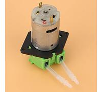 KIMISS Bomba Peristáltica 12V Acuario y Análisis - Bomba Dosificadora Autocebante con Mantenimiento (2 * 4 verde)