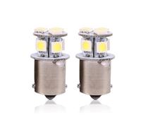 KIMISS Bombilla de luz de Freno, 2 Piezas, Bombilla de luz de Freno LED Blanca BA15S R5W 1156 5050 8SMD, Bombillas de luz de Freno LED para automóvil