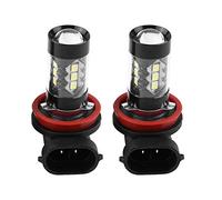 KIMISS Bombilla LED, 2 bombillas LED H11 H8 12 V-24 V 80 W para coche de alta potencia brillante LED niebla diurna
