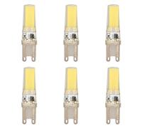 KIMISS Bombilla Led, 6 Piezas G9 COB Regulable Profesional 6 Piezas de Silicona G9 Led Regulable Dimmbar Kaltweiss 230v 40w Reemplazo para Lámparas de Pared Mesa 220V Bombillas