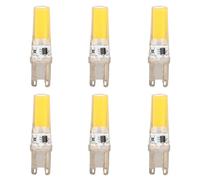 KIMISS Bombilla Led, 6 Piezas G9 COB Regulable Profesional 6 Piezas de Silicona G9 Led Regulable Dimmbar Kaltweiss 230v 40w Reemplazo para Lámparas de Pared Mesa 220V Bombillas