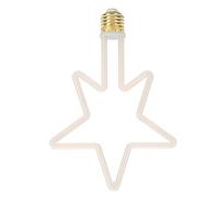 KIMISS Bombilla LED Plástico+Aluminio Luz LED Bombilla Decorativa LED E27/2700K 8W Lámpara de Luz de Estrella de 5 Puntas para Festivales Interior Bombilla LED de 220-240V