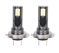 KIMISS Bombillas LED H7, 2 Unidades 3000K 24W, luz antiniebla 1000LM para Coche, 12 LED por lámpara