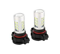 KIMISS Bombillas LED para niebla o DRL, 2x 5202 H16, alta potencia con tecnología, para coche, luz blanca, accesorios automóvil