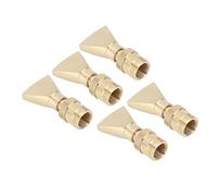 KIMISS Boquillas de Fuente en Forma de Abanico de Latón, 5 uds., Cabezales de Fuente de Agua Exquisitos para Jardín, Patio, Centro Comercial, Fáciles de Instalar y Portátiles