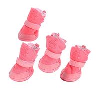 KIMISS Botas Antideslizantes para Perros para el Calor del Invierno - Zapatos para Mascotas Al Aire Libre Protector de Patas de Cálido de Invierno con Cierre de Gancho - Protección de Patas (Tipo 1)
