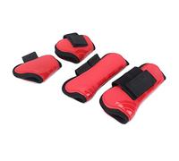 KIMISS Botas para Tendones de Caballo - PU Protectora para Saltar y Montar - Protectores de Piernas Resistentes a Impactos (Un Juego de Cuatro Tallas XL.)