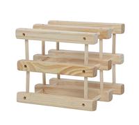 KIMISS Botellero Apilable Botellero Modular Apilable de Madera Soporte para Vino Estante de Almacenamiento de Vino Botelleros Independientes para Gabinete de Encimera Barra de Cocina Se
