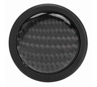 KIMISS Botón de bocina de fibra de carbono para volante, compatible con 6 tornillos, accesorio de modificación para coches, diseño ligero y resistente