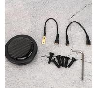 KIMISS Botón de bocina de fibra de carbono para volante Sparco, kit de 6 tornillos, accesorio de modificación para coches, diseño ligero y resistente