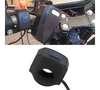 KIMISS Botón de Control del Interruptor del Manillar de la Motocicleta, Impermeable, Universal para Faro + Interruptor de Luz ATV + de Bocina de Bicicleta (BLUE)