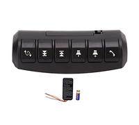 KIMISS Botón de Volante de Coche Control Remoto, 6 Teclas Botón de Volante Inalámbrico Reproductor de DVD Multifunción Botón de Control Remoto