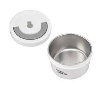 KIMISS Box Recipiente Redondo para Almuerzo de Acero Inoxidable de 600 ml: Almacenamiento de Alimentos Portátil con Sellado Hermético, Aislado y a Prueba de Fugas para la Escuela, el Trabajo y los