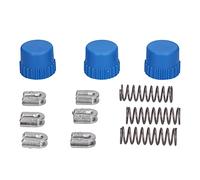 KIMISS Bump Knob T35, 3 Juegos 2 1 2 Pulgadas Manga con Ojal Carretes de Ajuste por Resorte Piezas de Cabezal de Agarre para Accesorios de Recortadora Reemplazo de Accesorios de Pulgadas