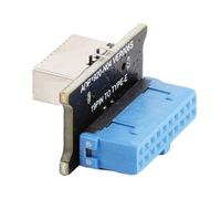 KIMISS Cabecera del Panel Frontal USB 3.0 de 19 Pines a Adaptador Tipo E para Placas Base de Computadora - Tarjeta de Expansión USB Tipo C de 20 Pines