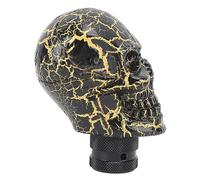 KIMISS Cabeza de Palanca de Cambios con Forma de Calavera - Elegante Perilla de Palanca de Cambios de Resina para Automóviles Manuales | de Transmisión de Ajuste Universal para una Mejor (BLACK)