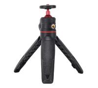 KIMISS Cabezal de Bola de Metal de 360°, Alta Compatibilidad, Interfaz de Expansión, Diseño Ergonómico, Portátil y Práctico, para Cámara Compacta sin Espejo, con Micrófonos, Luces de (Black)