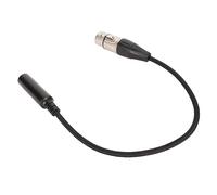 KIMISS Cable Adaptador de Micrófono Equilibrado de 1/4 de Pulgada de 6.5 Mm a XLR - 11.8in 6.35 Mm TS a XLR 3 Pines Cable de Interconexión y Conexiones de Mezclador