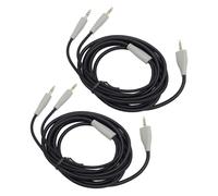 KIMISS Cable Adaptador Divisor de 3,5 Mm para PC - Paquete de 2 Cables Duales para Auriculares y Micrófono de 3,5 Mm para Experiencia de y Juegos MMX100