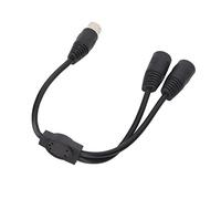 KIMISS Cable Adaptador Divisor en Y DIN Macho de 7 Pines a 2 DIN Hembra de 7 Pines - Cable de Conexión de Sonido Plug and Play de PVC de 1,64 Pies