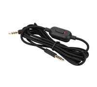 KIMISS Cable Auxiliar de,5 A,5,Cable de Repuesto con Control de Volumen Integrado,Auriculares para Juegos,Cable Trenzado Y Silenciador para G433 G233 (Negro)