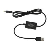 KIMISS Cable de Alimentación del Convertidor de 8V de 5V a DC 8V - Cámara de Suministro Continuo de 1.2m, Lámpara de Escritorio y Altavoz - Diseño de Plástico y Metal (DC4017)