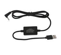 KIMISS Cable de Alimentación del Convertidor de 8V de 5V a DC 8V - Cámara de Suministro Continuo de 1.2m, Lámpara de Escritorio y Altavoz - Diseño de Plástico y Metal (DC3011)