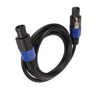KIMISS Cable de Altavoz Speakon a Macho de Alta Resistencia para Uso Profesional en Escenario y Amplificador, Plug and Play con Mecanismo de Bloqueo (10 pies)