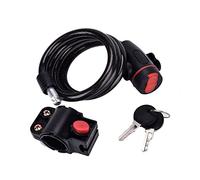 KIMISS Cable de Bloqueo Antirrobo para Bicicletas de montaña: Candado Seguro con Llave para Montar Al Aire, Se Adapta a Motocicletas, Scooters y Más