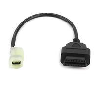 KIMISS Cable de diagnóstico de Motocicleta, OBD2 a 4 Pines Cable Adaptador de diagnóstico Piezas de detección de fallas de Motocicleta aptas para Motocicleta para