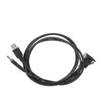 KIMISS Cable de Extensión USB 2.0 con Interfaz Dual - Cable Adaptador Impermeable para Tablero de Instrumentos de Transferencia de Datos para Automóvil para Conectividad Mejorada - Opciones de 1M/2M