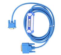 KIMISS Cable de Programación PLC para S5, PC Azul TTY PVC para Cables USB de la Serie 7 Pines 6ES5734 1BD20 con Carcasa Aislada y Respetuosa con el Medio Ambiente Enchufe Chapado en Oro