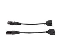 KIMISS Cable de Red XLR3 a RJ45, Adaptador Hembra Plug and Play de 3 Pines para Tira LED y Estudio de Grabación, 2 uds.