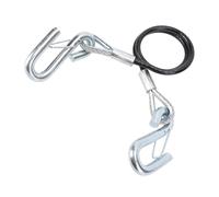 KIMISS Cable de Remolque de Seguridad para Remolque, Gancho en S, Soporte de Carga de 3500 Libras, Longitud Máxima de Extensión de 27,6 Pulgadas, Cuerda de Remolque con Resorte para RV