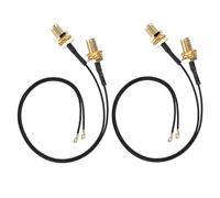 KIMISS Cable de Tarjeta Inalámbrica M.2/NGFF de de 4 PCS, Ajuste 9260ngw/7265AC/9650AC/BCM94360, RP-SMA Masculina Externa