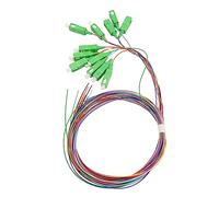 KIMISS Cable Flexible de Fibra óptica SC de 1,5 Metros, Modo único de 12 Hilos, Codificado por Colores para una Fácil Instalación, Ideal para Redes de Fibra óptica y Sistemas de Comunicación