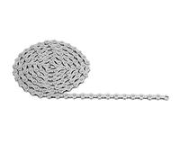 KIMISS Cadena de Bicicleta de 12 Velocidades - Cadena de Bicicleta Hueca Liviana de 126 Eslabones para de Carretera y de Montaña (SILVER)