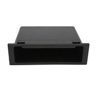 KIMISS Caja de Almacenamiento de Radio Estéreo de Automóvil - Panel de Control de 1Din para - Compartimento Negro Duradero para el Almacenamiento Mejorado del Tablero