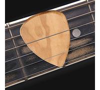KIMISS Caja de Almacenamiento para Púas de Guitarra, Organizador de Soporte de Púas de Madera para Músicos, Estuche de Madera Natural para de Guitarra
