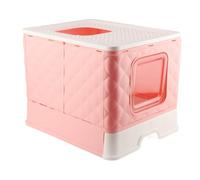 KIMISS Caja de para Gatos Tipo Cajón para Gatitos y Gatos: Diseño Semicerrado Desmontable y Lavable con Tapa para una Fácil Limpieza, Gran Espacio para Mayor Comodidad (#3)