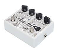 KIMISS Caja DI para Guitarras Acústicas Pedal Preamplificador Eléctrico para Guitarras Portátil con Indicador LED Equipo de Instrumentos de Aleación de Aluminio DC9V Efectos de Sobremarcha y