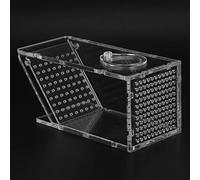 KIMISS Caja Receptora de Trampa para Peces para Acuario, Diseño Unidireccional Acrílico para Cangrejos y Camarones, Receptor de Plagas Fácil de Usar