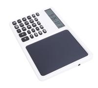 KIMISS Calculadora Parlante Multifuncional con Bloc de Notas - Calculadora Recargable de 12 Dígitos con Pantalla Grande para Uso Escolar y Empresarial (White)