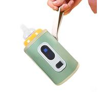 KIMISS Calentador de Biberones, Pantalla LCD USB Calentadores de Temperatura Ajustables Enfriadores Pantalla Calefacción Precisa Calentador de Leche Portátil Impermeable Rosa Resistente Al Agua para
