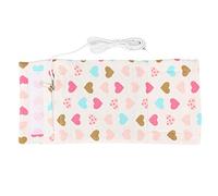 KIMISS Calentador de Biberones Usb, Calentadores Portátiles de Viaje para Bebés de Alimentación Conant Nficiente Termostato de Corazón Cubierta Calentada (En forma de corazón)